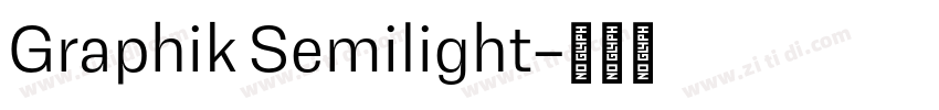 Graphik Semilight字体转换